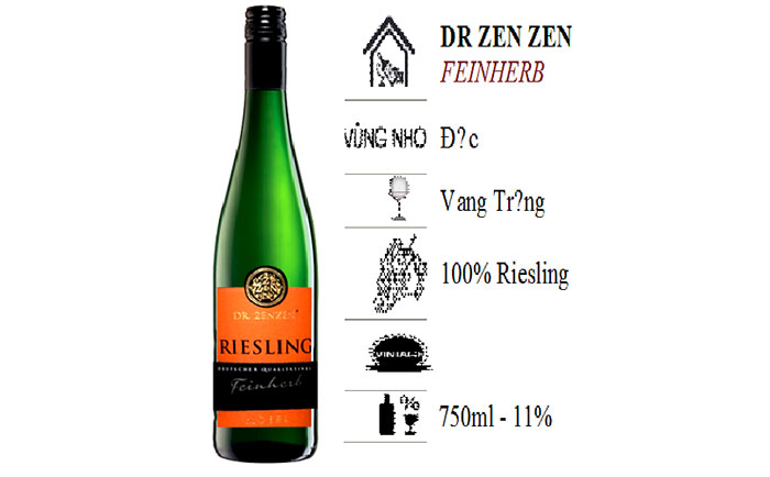 Ruou Vang Dr Zenzen Riesling Feinherb Mosel 1