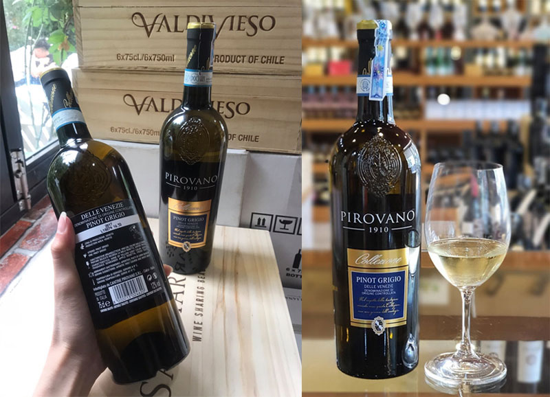 Ruou Vang Pirovano Pinot Grigio 1