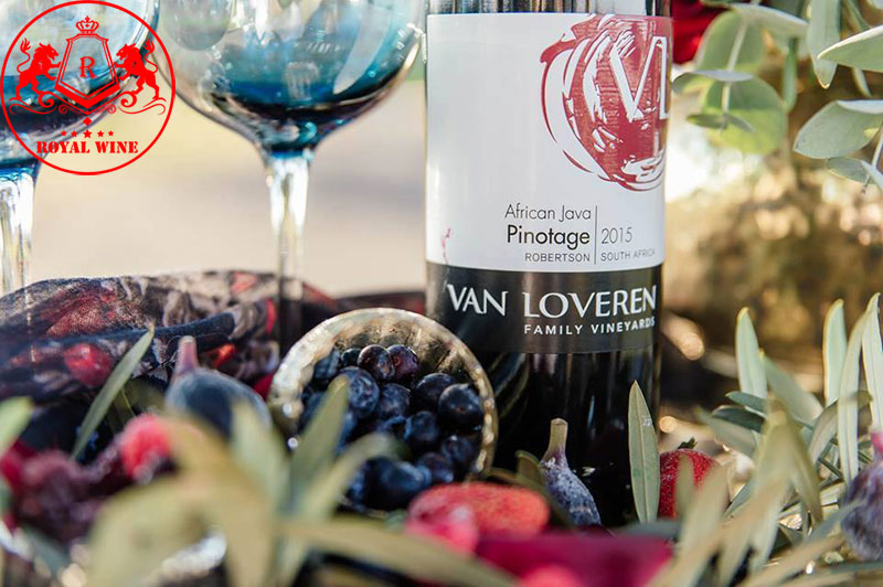 Ruou Vang Van Loveren African Java Pinotage3