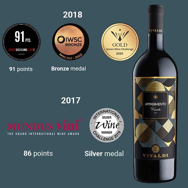 Ruou Vang Vivaldi Appassimento Veneto Passito