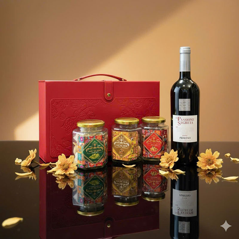 Hộp Quà Rượu Và Hạt