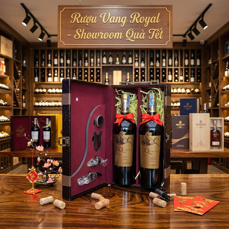 Mẫu Quà Rượu Vang Royal