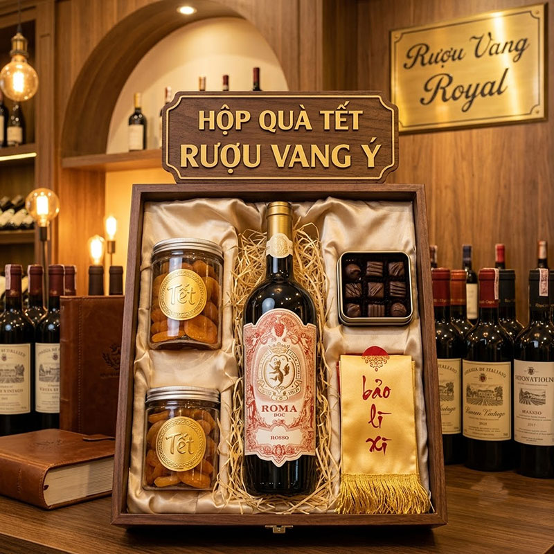 Quà Tết Rượu Vang Ý